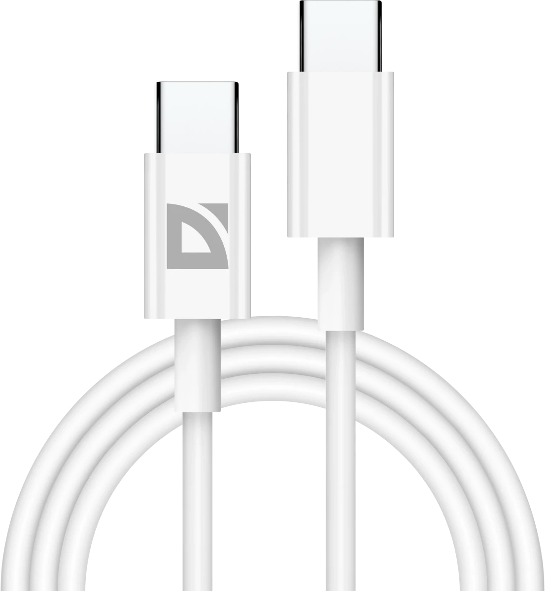 Кабель Defender USB F182 TypeC-TypeC 1м, 30 Вт, PD,TPE,белый