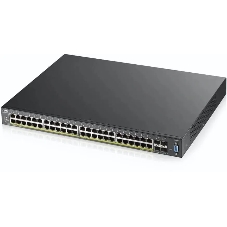 Коммутатор ZyXEL XGS2210-52HP, 48×1 Гбит/с + 4×10 Гбит/с SFP+, управляемый