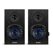 Акустическая система 2.0 SVEN SPS-576 черные (2x4W, Bluetooth, дерево)