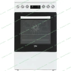 Плита электрическая Beko FSM57300GW белый, конфорок 4 электрических, духовка 55 л, 50 см x 85 см x 60 см
