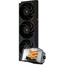 Система жидкостного охлаждения Thermalright Wonder Vision 360 UB ARGB черный, 360 мм, 3x120 мм, 2150 об/мин, 27 дБ, 4 pin PWM, ARGB, ЖК-дисплей 2400x1080 6.67