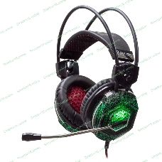 Гарнитура Oklick HS-L500G зелёный/чёрный, проводная, USB/3.5 мм