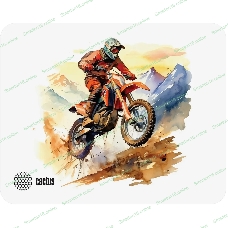 Коврик для мыши Cactus Motobike 250x200x3мм (CS-MP-D12S)