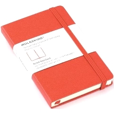 Блокнот Moleskine CLASSIC MM710R Pocket 90x140 мм, 192 страниц, линейка, твердая обложка, красный