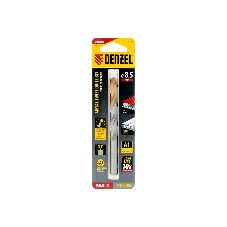 Сверло спиральное по металлу Denzel 8,5 x 117мм, Р6М5, Golden Tip