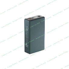 Портативный аккумулятор OLMIO QX-20, 20000mAh, 22.5W, QuickCharge3.0/PowerDelivery, LCD, темно-зеленый