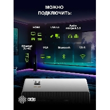 Проектор Cactus CS-C4.SG DLP 45600Lm (1920x1080) 800000:1 ресурс лампы:25000часов 1xUSB typeA 1xHDMI 6.8кг