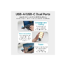 Кард-ридер Vention CLKB0/черный/SD,SDHC,SDXC,TF,micro-SD,micro-SDXC,miсro-SDHC/USB 3.0/Type C/OTG/пластик