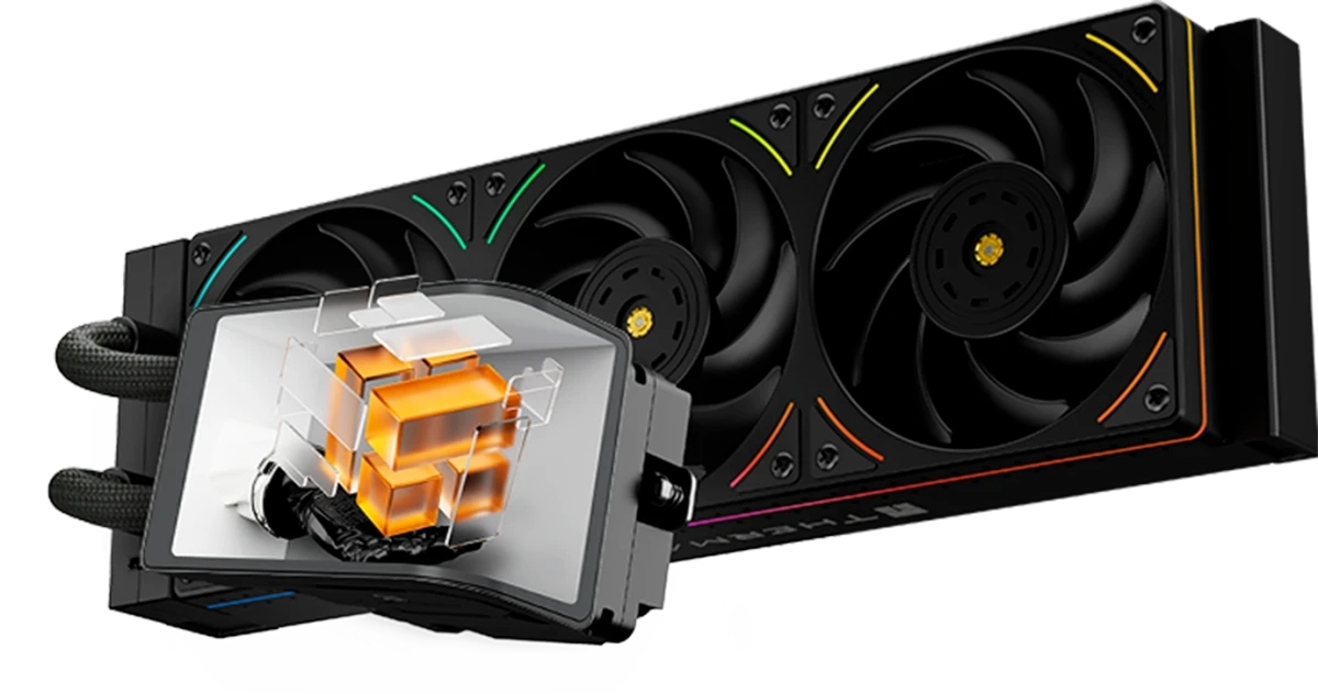 Система жидкостного охлаждения Thermalright Wonder Vision 360 UB ARGB черный, 360 мм, 3x120 мм, 2150 об/мин, 27 дБ, 4 pin PWM, ARGB, ЖК-дисплей 2400x1080 6.67