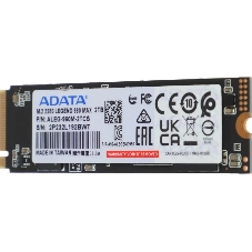 Накопитель SSD ADATA LEGEND 960 MAX, 2Tb, PCIe 4.0 x4, M.2 2280, NVMe, R/W 7400/6800, с радиатором