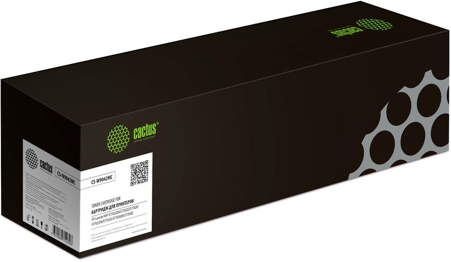 Картридж лазерный Cactus CS-W9042MC W9042MC желтый (32000 стр.) для HP LJ Managed MFP E77822DN/E77822Z/E77825DN