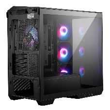 Компьютерный корпус без блока питания Case MSI MAG PANO M100R PZ, Mini-Tower, TG, 4x120мм ARGB, 1xUSB 3.2, 1xUSB 3.2 Type-C, mATX, mITX черный