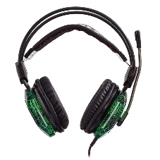 Гарнитура Oklick HS-L500G зелёный/чёрный, проводная, USB/3.5 мм