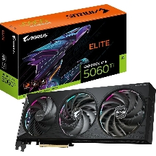 Видеокарта Gigabyte Aorus GeForce RTX 5060 Ti Elite, NVIDIA RTX 5060 Ti, 16 ГБ GDDR7, 128 бит, PCI-e 5.0, 1xHDMI, 3xDP, 2722 МГц