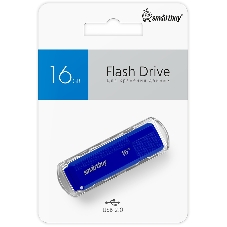 Флешка USB Smartbuy Dock Blue (SB16GbDK-B), 16Gb, USB 2.0, R/W 15/5, синий