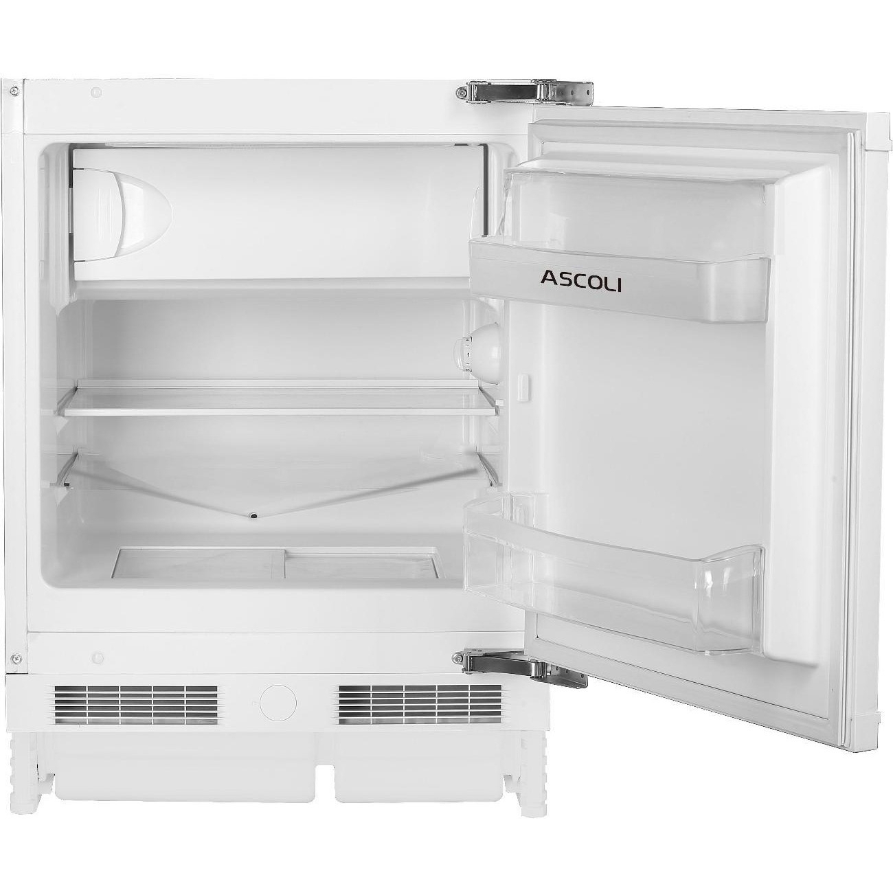 Холодильник встраиваемый Ascoli ASR100BU, двухкамерный, 87/13л, морозилка сверху