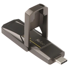 Флешка USB Netac US5 (NT03US5C-512G-32TA), 512Gb, USB 3.2/TypeC, R/W 550/500, черный