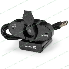 Веб-камера ExeGate BlackView C931 1920x1080, 30 кадр/с, USB Type-A, микрофон (шумоподавление), автоматическая фокусировка, шторка приватности, универсальное крепление, штатив в комплекте