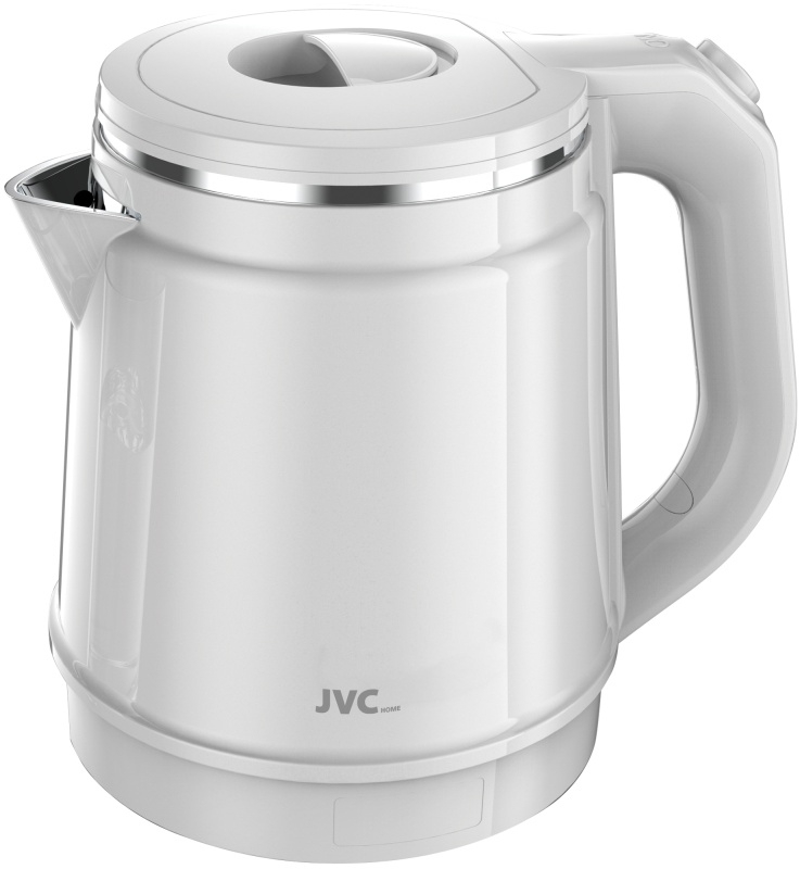 Электрочайник JVC JK-KE1810 белый, 1.8 л, 2400 Вт, скрытый нагревательный элемент, поддержание температуры