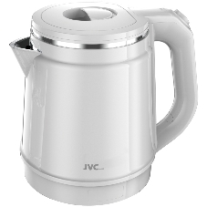 Электрочайник JVC JK-KE1810 белый, 1.8 л, 2400 Вт, скрытый нагревательный элемент, поддержание температуры