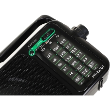 Радиоприемник портативный Сигнал РП-233BT черный USB microSD