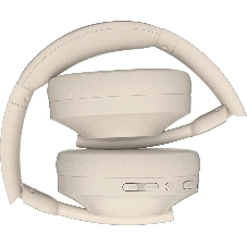 Беспроводные/проводные наушники Defender FreeMotion B485 бежевый, накладные, Bluetooth + проводной, складная конструкция, до 50 ч