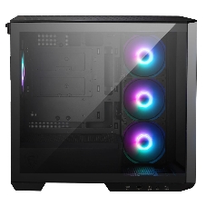 Компьютерный корпус без блока питания Case MSI MAG PANO M100R PZ, Mini-Tower, TG, 4x120мм ARGB, 1xUSB 3.2, 1xUSB 3.2 Type-C, mATX, mITX черный