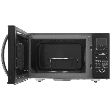 Микроволновая печь BRAYER BR2503 черный, 23 л, 900 Вт, переключатели - кнопки, поворотный механизм