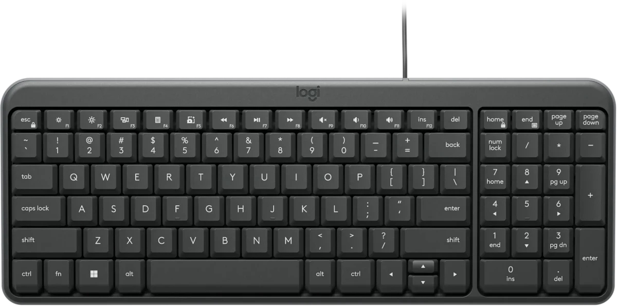 Клавиатура Logitech K106 проводная, USB Type-A, чёрный