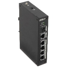 Коммутатор Dahua DH-PFS3106-4T, 4×100 Мбит/с + 1×1 Гбит/с + 1×1 Гбит/с SFP, неуправляемый