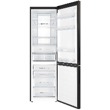 Холодильник Haier C4F740CBXGU1 черный двухкамерный 286/115л морозилка снизу, No Frost