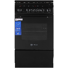Плита электрическая De Luxe 506004.03Э (кр) 001 черный, конфорок 4 шт, духовка 60 л, 50 см x 85 см x 60 см