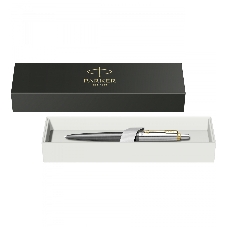Ручка шариковая Parker Jotter Grey Core GT (2213723) M, синие чернила, подарочная коробка