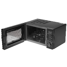 Микроволновая печь BRAYER BR2503 черный, 23 л, 900 Вт, переключатели - кнопки, поворотный механизм