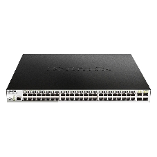 Коммутатор D-Link DGS-1210-52MP/ME/B1A, 48×1 Гбит/с + 4×1 Гбит/с SFP, управляемый