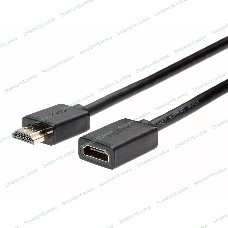 Кабель удлинительный HDMI-19M---HDMI-19F ver 2.0, 2m, TELECOM TCG235MF-2M