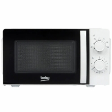 Микроволновая печь Beko SOLO MOC20100W1 белый, 20 л, 700 Вт, переключатели - поворотный механизм