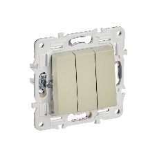 Выключатель 3-кл. IEK SKANDY SK-V11B 10А бежевый SK-V30-0-10-K10