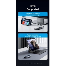 USB-концентратор Vention TQXHB, USB Type-C, USB/USB Type-C/HDMI, USB Type-C