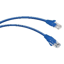 Патч-корд U/UTP 6 кат. 1м Cabeus PC-UTP-RJ45-Cat.6-1m-BL-LSZH 2xRJ45/8p8c, неэкранированный, синий, LSZH, 1м