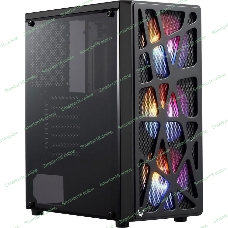 Компьютерный корпус Aerocool/Formula MANA черный без БП ATX 6x120мм 2xUSB 2.0 1xUSB 3.0 audio bott PSU