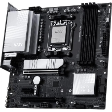 Материнская плата MSI PRO B850M-A WIFI, AM5, AMD B850, 4xDDR5, 4xSATA, 2xM.2, 1xPCIe 5.0 x16, 1xPCIe 4.0 x4, 1xPCIe 3.0 x1, 1xHDMI (v2.1), 1xDP (v1.4), 1x5Gb LAN, Wi-Fi 7, Bluetooth 5.4, 2xUSB-C 10Gbps, 3xUSB-A 10Gbps, 3xUSB-A 5Gbps, 2x3.5 мм, 7.1, mATX