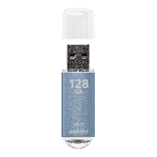 Флешка USB Smartbuy V-Cut Blue (SB128GbVC-B3), 128Gb, USB 3.0/3.1, R/W 75/30, голубой