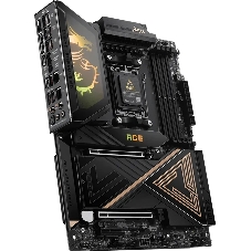 Материнская плата MSI MEG X870E ACE MAX, AM5, AMD X870E, 4xDDR5 (до 256 ГБ), 4xSATA, 5xM.2 (2xPCIe 5.0, 3xPCIe 4.0), 2xPCIe 5.0 x16, 1xPCIe x4, 1xHDMI, 1x5Gb LAN, 1x10Gb LAN, Wi-Fi 7, Bluetooth 5.4, 2xUSB-C 40Gbps (USB4), 2xUSB-C 20Gbps, 2xUSB-A 10Gbps, 7xUSB-A 5Gbps, 3x3.5 мм + S/PDIF оптический, 7.1, чёрный, с подсветкой, ATX