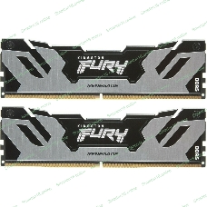 Оперативная память Kingston Fury Renegade, DDR5, 96Gb (2x48GB), 6400MHz, CL32, DIMM, с радиатором, серебристый