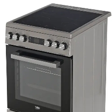 Плита электрическая Beko FSM57300GX черный, конфорок 4 шт, духовка 55 л, 50 см x 85 см x 60 см