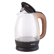 Электрочайник Centek CT-0056 кофейно-бежевый, 1.7 л, 2200 Вт, скрытый нагревательный элемент