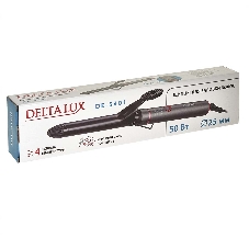 Щипцы для завивки волос DELTA LUX DE-5401 темно-серый, 25 мм, 210 °C, 4 режима