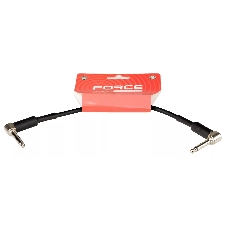 Инструментальный кабель FORCE FGC-19/025L Jack - Jack, угловые штекеры, 0,25 м