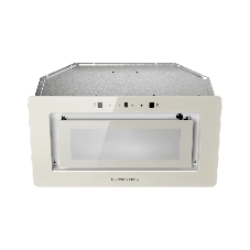 Встраиваемая вытяжка Kuppersberg INSHINE 60 CG, High-Tech, 52 см, сенсорное управление/управление жестами, 3 скорости, 265 м3/ч, обратный клапан, LED освещение, угольный фильтр KFY-I (опция), уровень шума 65 дБ, цвет бежевый